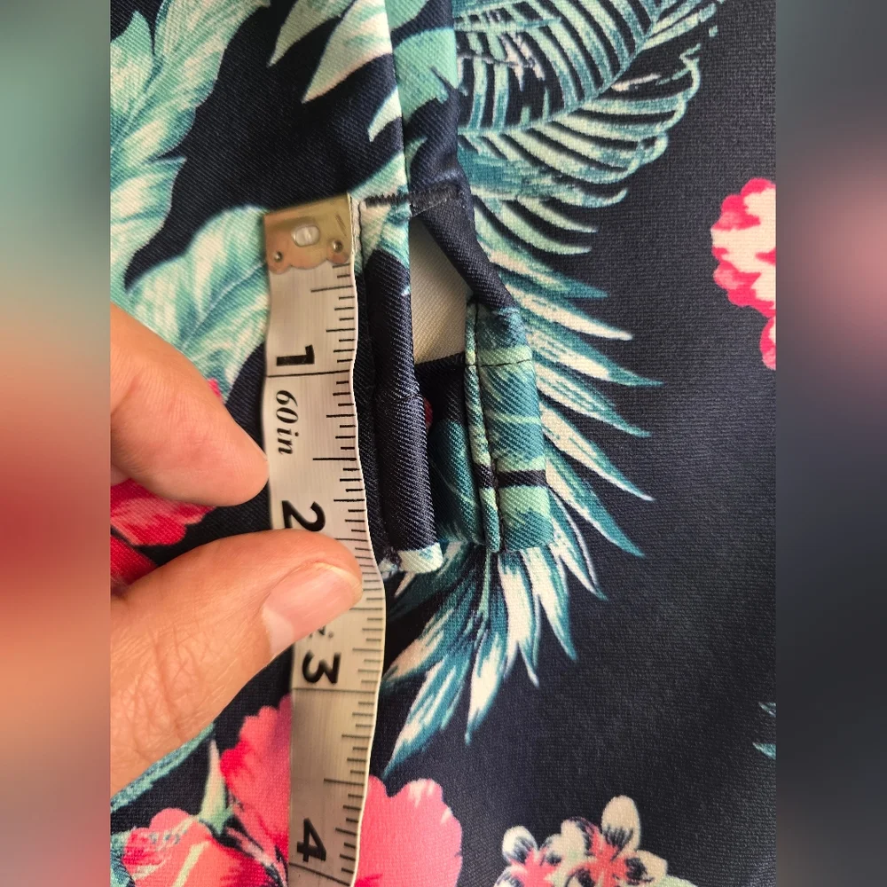 Tommy Bahama Everyday Pants Women's Navy Tropical Floral Active Stretch Size‎ XL - Picture 13 of 13
